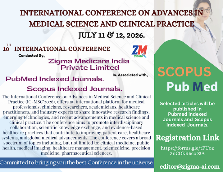International Conference on advances in Medical Science and Clinical Practice 2026 International Conference Poster 